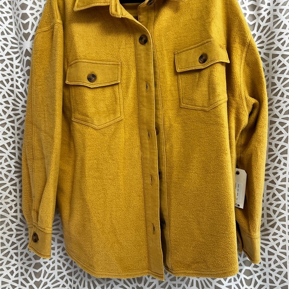 NWT Billabong Mustard Yellow Anytime Shacket - Picture 3 of 8